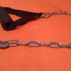 【直接引取り限定】IROTEC■ナイロン製■シングルハンドル■ケーブルアタッチメント■シーテッドロウ■チェーンカラビナ付■筋トレ■ボディビル■アイロテック■配送不可の画像