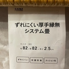ずれにくい厚手緑無システム畳（カインズ）の画像