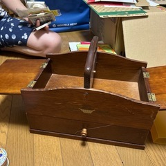 裁縫箱　レトロの画像