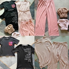 レディース　ルームウェア  パジャマ　Tシャツ　パンツ　ヘアキャップ　写真立て　小物入れ　生活雑貨　色々セット　未使用ありの画像