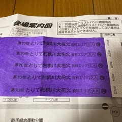 取手花火有料観覧席5名分の画像