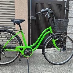 綺麗です。 新品鍵付　6段変速付26インチ自転車あの画像