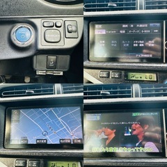 ハイブリッドトヨタアクアSグレードH25年修復無13万km2年車検付きナビテレビの画像