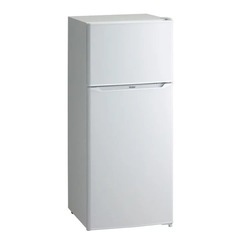Haier（ハイアール） 2ドア冷凍冷蔵庫 JR-N130C(W) ホワイト　右開き　内容量：130リットルの画像