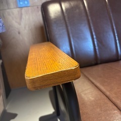 ニトリ　2人がけレザーソファの画像