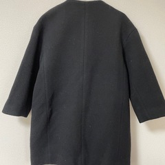 MICA&DEAL ノーカラーコート S〜Mサイズ ブラックの画像