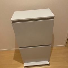 今期購入　薄型ワイドペダルペール(2段 40L)収納　ゴミ箱　の画像