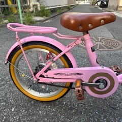 子供用自転車(16インチ　ヘルメット付き)の画像