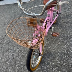 子供用自転車(16インチ　ヘルメット付き)の画像