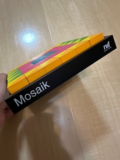 NAEF ネフ社　mosaikモザイク　スイス　木製　知育玩具【使用感あり】 Naef ネフ社 キーナーモザイク（大） Mosaik 100pcs キューブ