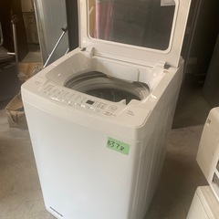 NO B378 🌈福岡市内配送設置無料✨🌈ヤマダオリジナル 全自動洗濯機 洗濯：8.0ｋｇ 幅58.5cm ステンレス槽 静音 節電 RORO YWMT-V80L ホワイト系　2023年の画像