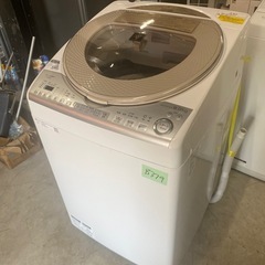 NO B379🌈福岡市内配送設置無料✨🌈ES-TX8B-N 縦型洗濯乾燥機 ゴールド系 [洗濯8.0kg /乾燥4.5kg /ヒーター乾燥(排気タイプ) /上開き] の画像