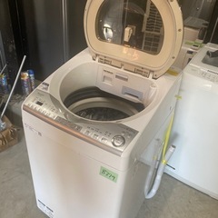 NO B379🌈福岡市内配送設置無料✨🌈ES-TX8B-N 縦型洗濯乾燥機 ゴールド系 [洗濯8.0kg /乾燥4.5kg /ヒーター乾燥(排気タイプ) /上開き] の画像