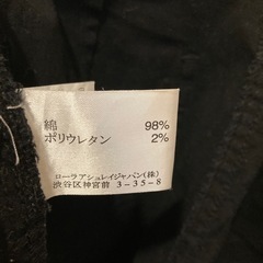 LAURA ASHLEY ブラック 7部丈パンツ サイズ9の画像