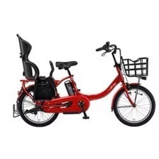 電動自転車　YAMAHA チャイルドシート　レインカバー付　2017年モデル　赤　バッテリー　充電器