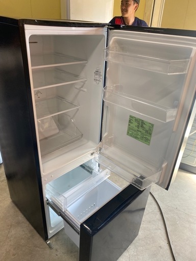 NO B387 ?福岡市内配送設置無料✨?アイリスオーヤマ 冷蔵庫 156L 自動霜取機能付き (幅約48cm) 冷凍室48L 右開き