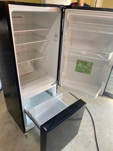 NO B387 ?福岡市内配送設置無料✨?アイリスオーヤマ 冷蔵庫 156L 自動霜取機能付き (幅約48cm) 冷凍室48L 右開き