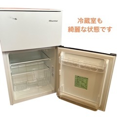 ハイセンス 2ドア 冷蔵庫 HR-B95A 2020年製 NO.569の画像