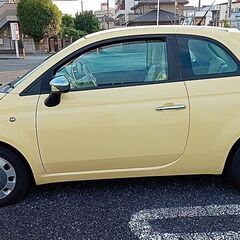 ★車検付き１３万円台格安！ すぐに乗って帰れるバニライエローのフィアット500ポップ。の画像