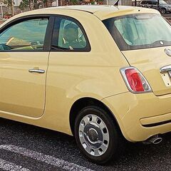 ★車検付き１３万円台格安！ すぐに乗って帰れるバニライエローのフィアット500ポップ。の画像