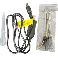 【未使用品】ONE STEP エアブラシ 充電式エアブラシ ダブルアクション コンプレッサー 塗装 家具補修 絵画 黒【バッテリー2個付き】の画像