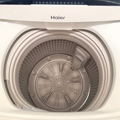 ハイアール Haier 全自動洗濯機 5.5kg JW-C55D 上開き 2021年製 ホワイト 白 受け渡し可能:8/21-25の画像