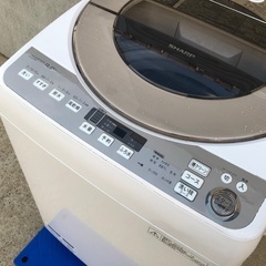 2016年製 シャープ 全自動洗濯機「ES-KSV9A-N」9.0kgの画像