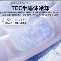 　決まり　
新品未使用　ネッククーラー 冷却プレート付き　首掛け扇風機 の画像