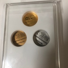 「商談中」1972年札幌オリンピック冬季大会金、銀、銅の３枚セット記念メダルの画像