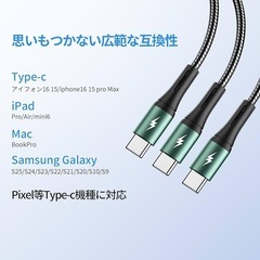 新品・未使用！！USB Type-Cケーブル 100W 1.5mの画像