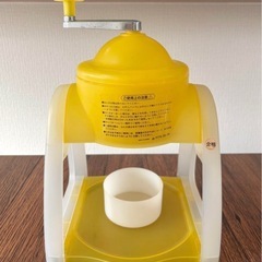 手動式氷かき イエロー ドウシシャの画像