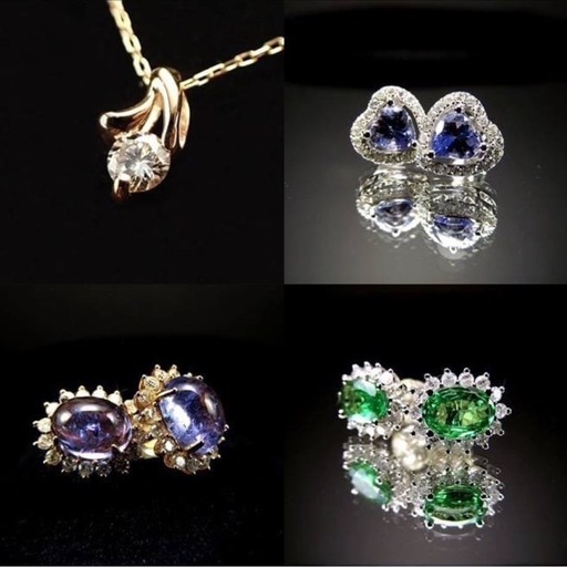 場所指定可　150万円相当セット 23点 ピアス ネックレス ブレスレット ゴールドルチル 指輪 天然石 鑑別書有り コスメ系付き 値下げ可