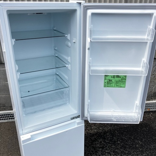 コンフィー ノンフロン冷凍冷蔵庫 RCB179WH 173L (ヤマウチ