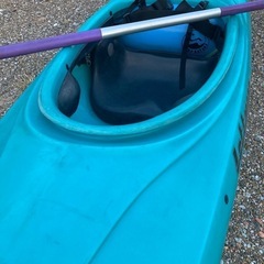 【セール中！】カヤックとパドル　セット　1人乗りの画像