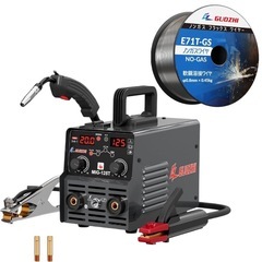 溶接機 100v ワイヤー付 半自動 125A アーク溶接 ノン...