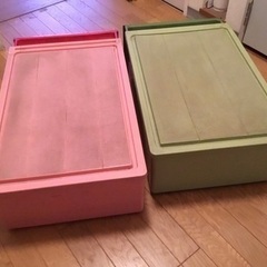「差し上げます」 収納ケース 衣装ケース 4個の画像