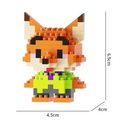 ディズニー風　ミニブロック　狐　うさぎの画像