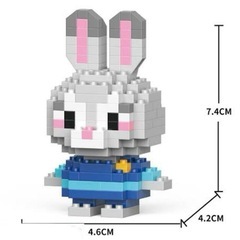 ディズニー風　ミニブロック　狐　うさぎの画像