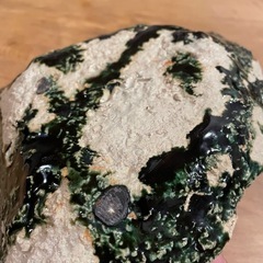 お話中　織部　作家さんのお皿Aの画像