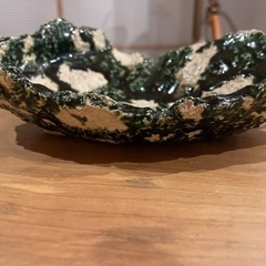 お話中　織部　作家さんのお皿Aの画像