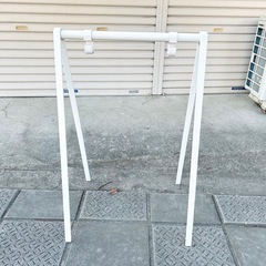【終了】スチール製 店舗 立て看板 スタンド サインボード ホワイトの画像