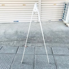 【終了】スチール製 店舗 立て看板 スタンド サインボード ホワイトの画像