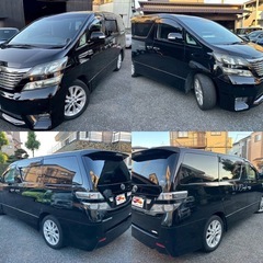 【ワンオーナー車】トヨタ ヴェルファイア プラチナセレクション 2400cc 走行81,000Km 車検長期 令和9年2月 新車ワンオーナー ダブルサンルーフ 特別仕様車 人気のブラック コーティング施工済 各種ローンOK 保証もつけることができます！の画像
