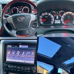 【ワンオーナー車】トヨタ ヴェルファイア プラチナセレクション 2400cc 走行81,000Km 車検長期 令和9年2月 新車ワンオーナー ダブルサンルーフ 特別仕様車 人気のブラック コーティング施工済 各種ローンOK 保証もつけることができます！の画像