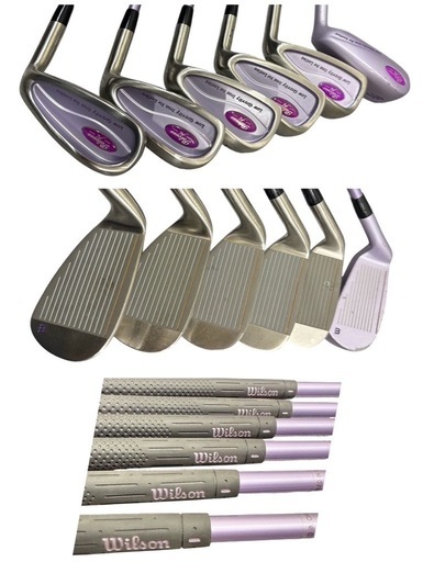 【希少・未使用多数】Wilson Palcess FL レディースクラブセット Wilson Palcess FL レディース ゴルフクラブセット 10本 (みかん