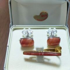 若狭めのう細工  ネクタイピン✨(未使用品)の画像