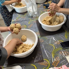 夏休み☀️お味噌作り体験🔥の画像