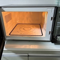 電子レンジ、ガスコンロセットの画像
