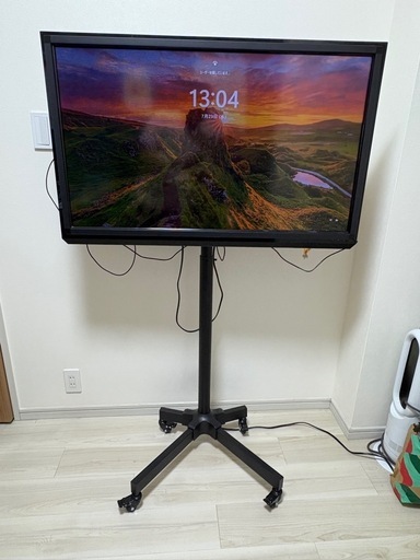 【即購入ＯＫ】40インチ移動式ホワイトボードとして利用可能モニター 会議用40インチモニター、ホワイトボード化可能