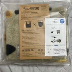 新品未使用　猫柄　トイレマットの画像